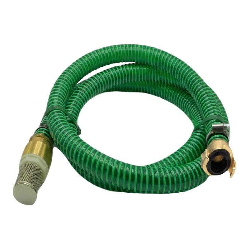 25 mm 1" Zoll Ansaug Saug Schlauch Pumpen Garnitur Schnellkupplung grün - 7 m