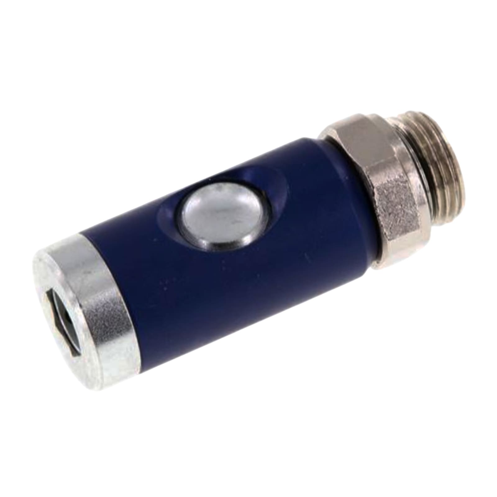 Druckluft Sicherheitskupplung drehbar Edelstahl NW 7.2 Außengewinde AG 1/4" - PN 12 bar