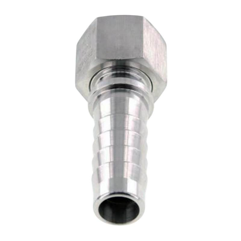 1/2" x 13 mm Schlauch Tülle Stutzen Innengewinde IG ÜWM Nippel Edelstahl AISI 316 VA Fitting - PN 18 bar