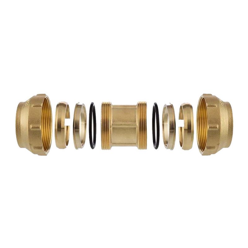 25 mm PE Fitting Klemm Verbinder Messing Verschraubung Muffe Kupplung DVGW - PN 16 bar