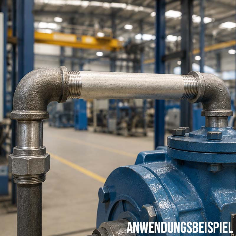 4 " Rohrnippel Edelstahl (1.4571) Nr. 23 - 200 mm Länge Außen x Außengewinde AG Fittings - PN 20 bar
