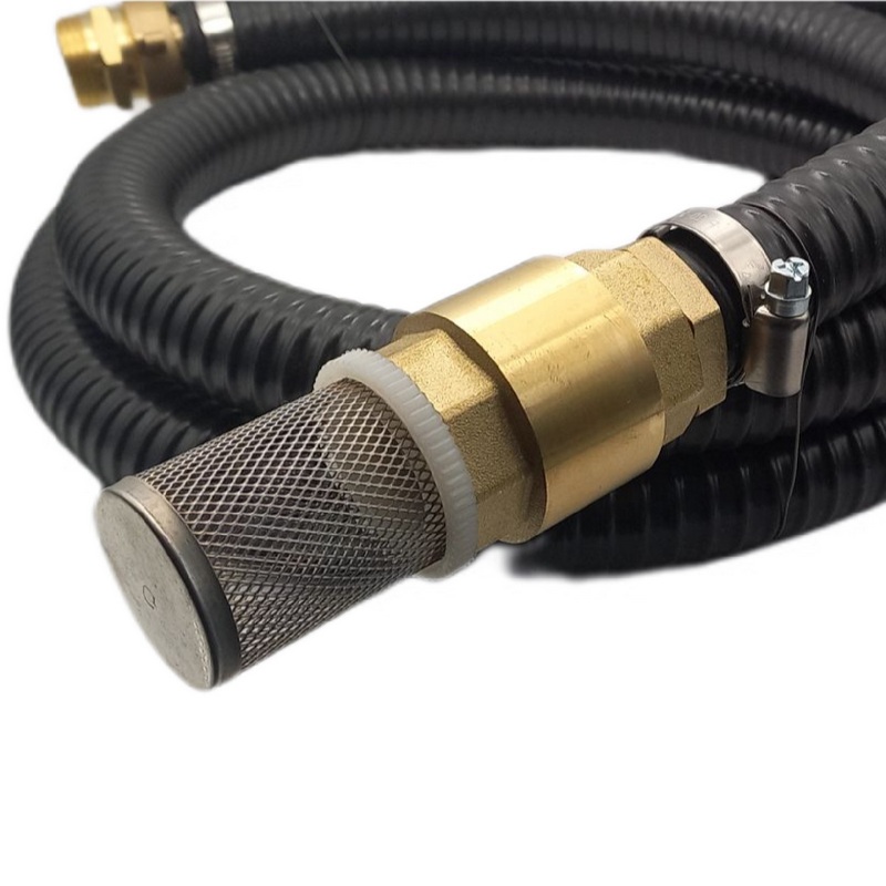 25 mm 1" Zoll Ansaug Saug Schlauch Pumpen Garnitur 1 1/4" vario Anschluss schwarz - 25 m