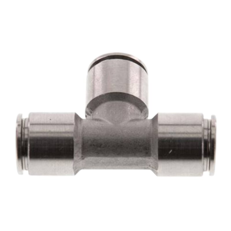 4 mm Pneumatik Schnell Steck Verbinder IQS T-Stück 90° Edelstahl 1.4404 PA PU Schlauch - PN 16 bar