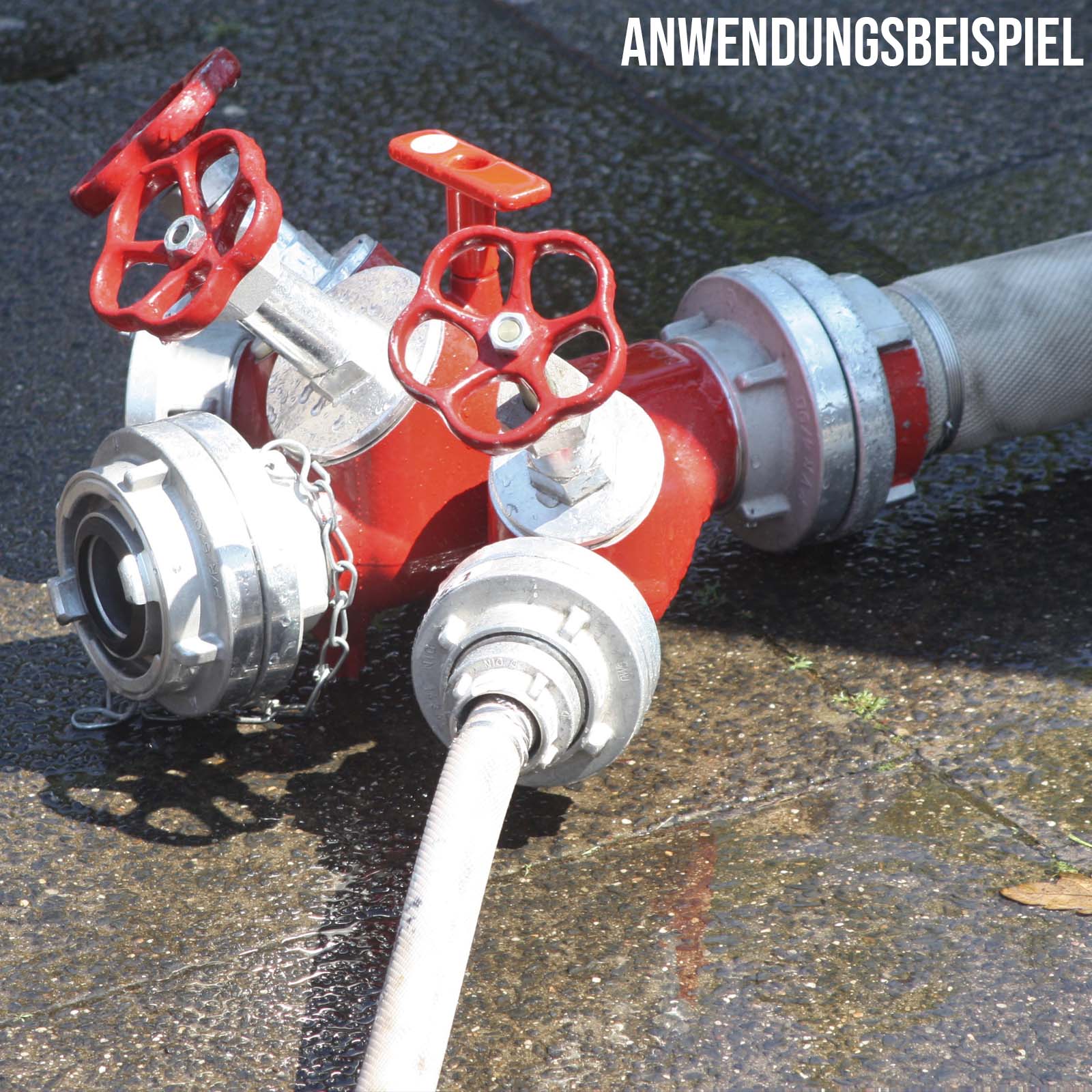 STORZ DN 65 KA 81 Saug Druck Kupplung -> Stutzen Tülle 32 mm Bau Feuerwehr Schlauch Aluminium - PN 16 bar