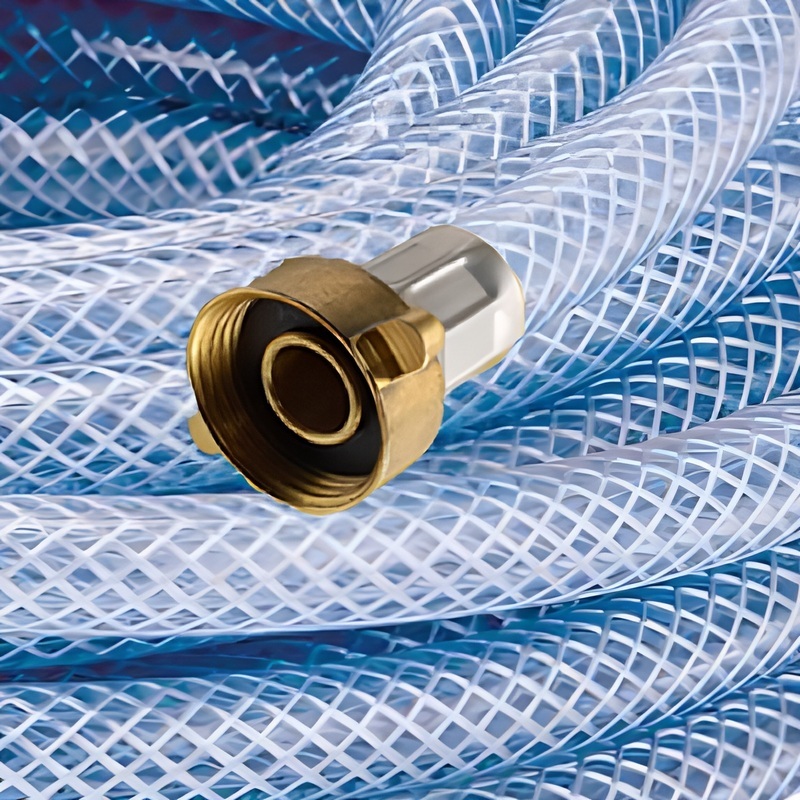 7,5 m Heizungs Füll Wasser Heizkörper Radiator Sanitär Schlauch transparent 3/4" Anschluss - PN 8 bar