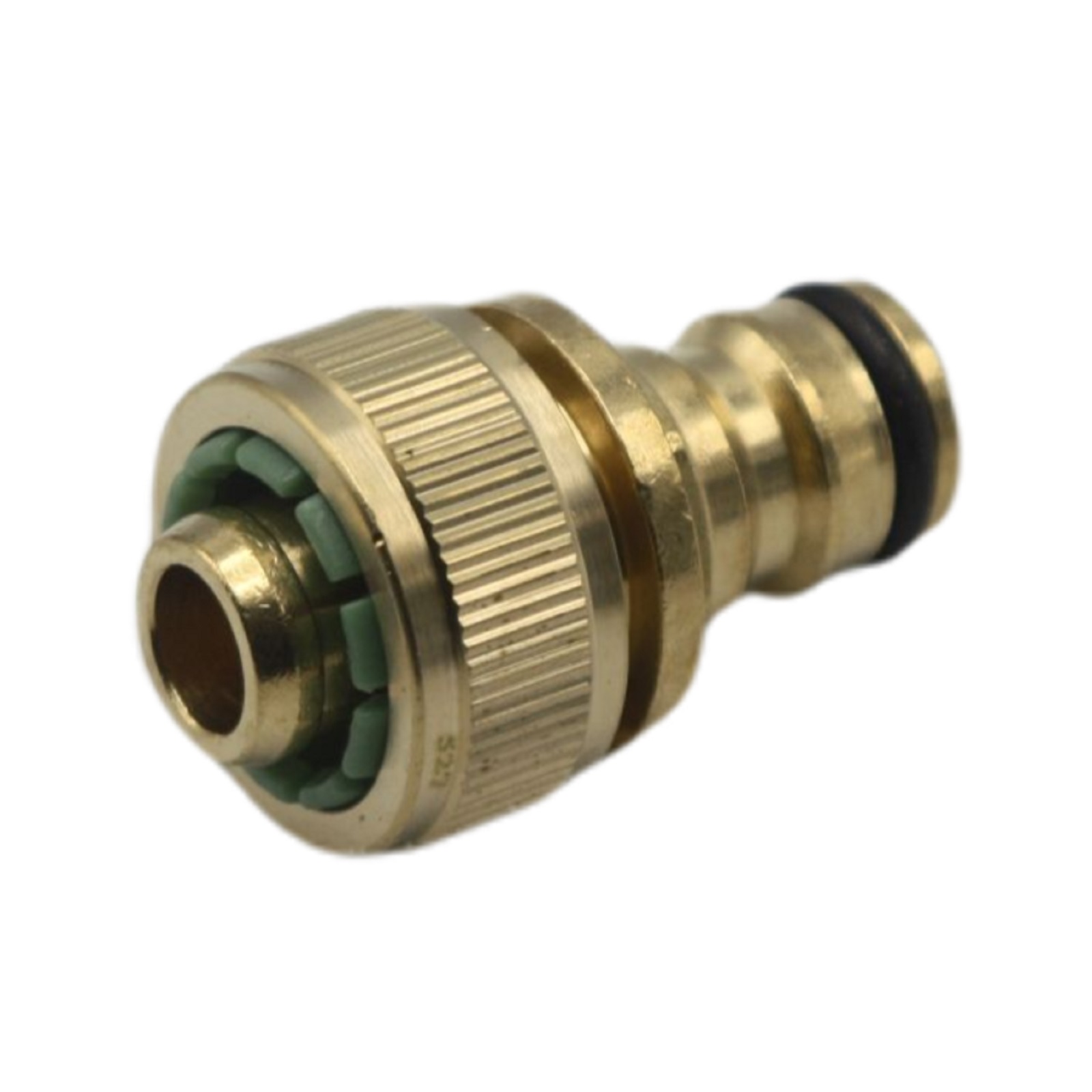 3/4" - 19 mm Schlauchanschluss Stecker Click-System Quick Connect Schlauchstück Messing (Gardena kompatibel)