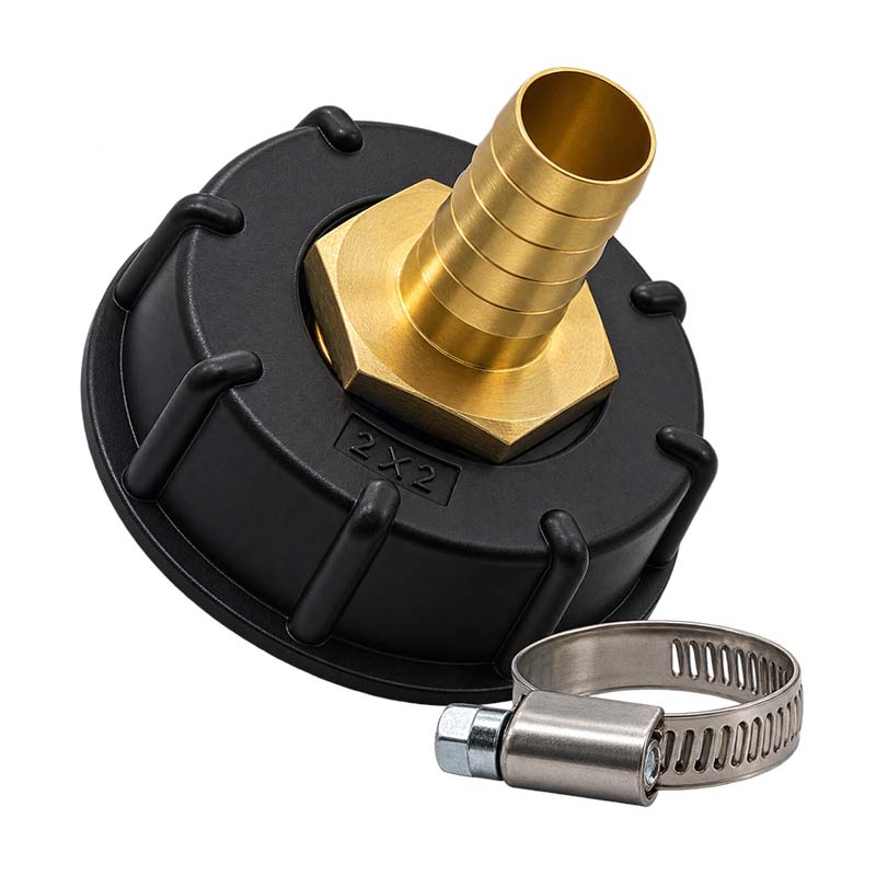 S60 x 6 IBC Adapter auf MS-Tülle 3/4" Zoll 19 mm Container Tank Zubehör