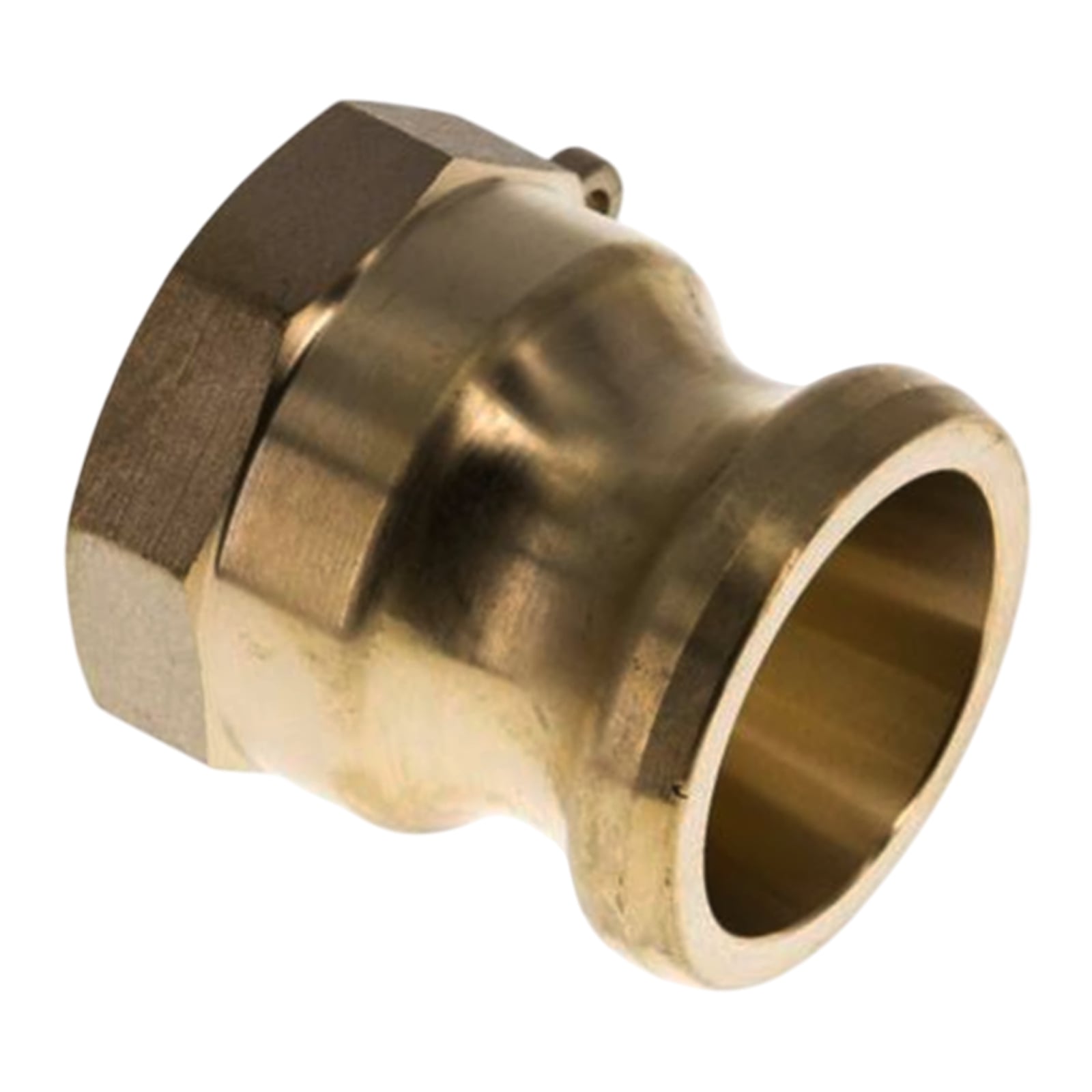 Kamlock Typ A - Vaterteil Messing - 175,8 mm Stecker mit Innengewinde (IG) 6" Zoll DN 150 - 5 bar