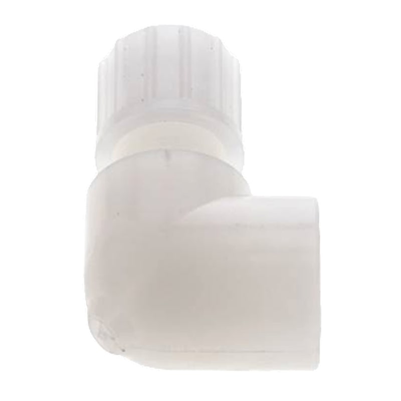 6 x 4 mm x 3/8" Winkel 90° Kupplung Innengewinde PVDF Verschraubung PA PP Schlauch FDA - PN 10 bar