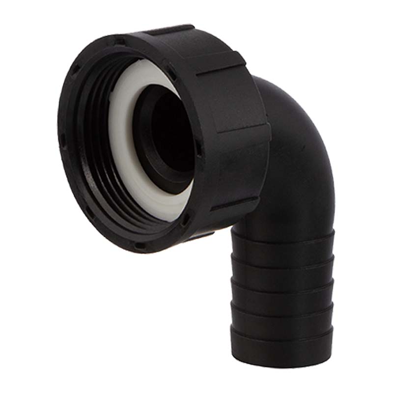 50 mm x 2 " PP Gewinde Fitting Winkel 90° Schlauch Tülle Stutzen ÜWM Innengewinde IG - PN 6 bar