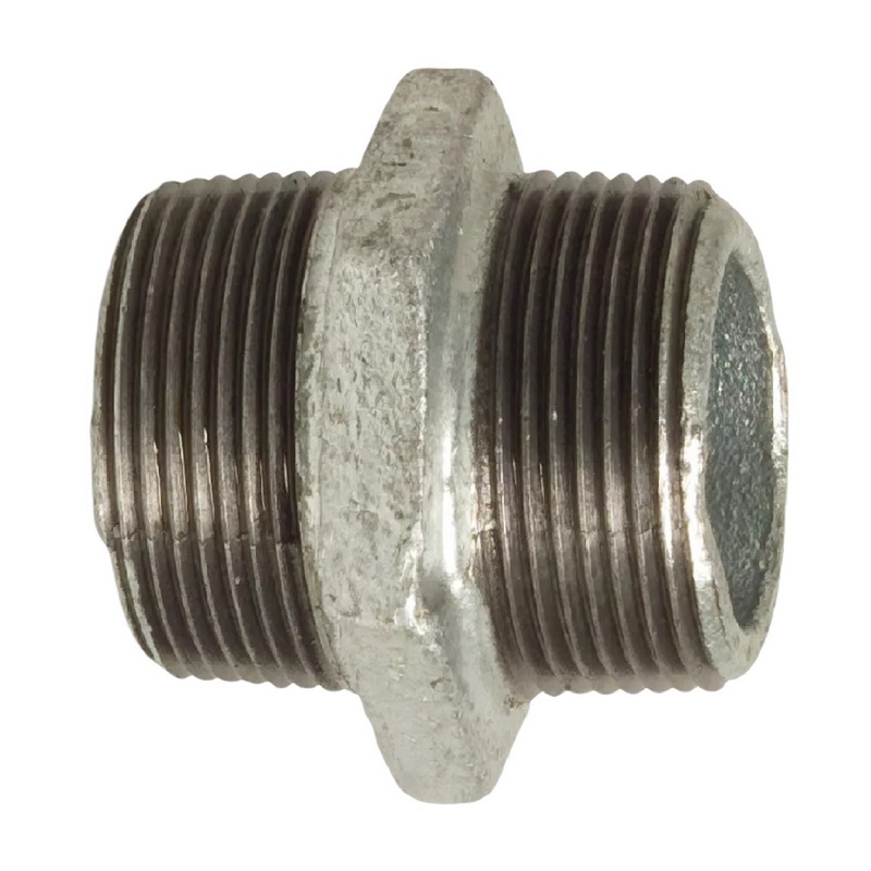 1" Gusseisen Temperguss Fitting Doppelnippel Nr. 280 Außengewinde AG DVGW PN 25 bar