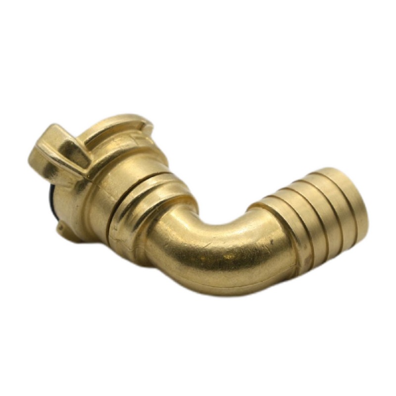 1/2" 13 mm  Messing Schlauch Schnell Kupplung 90° Winkel Tülle drehbar (GEKA kompatibel) - PN 10 bar