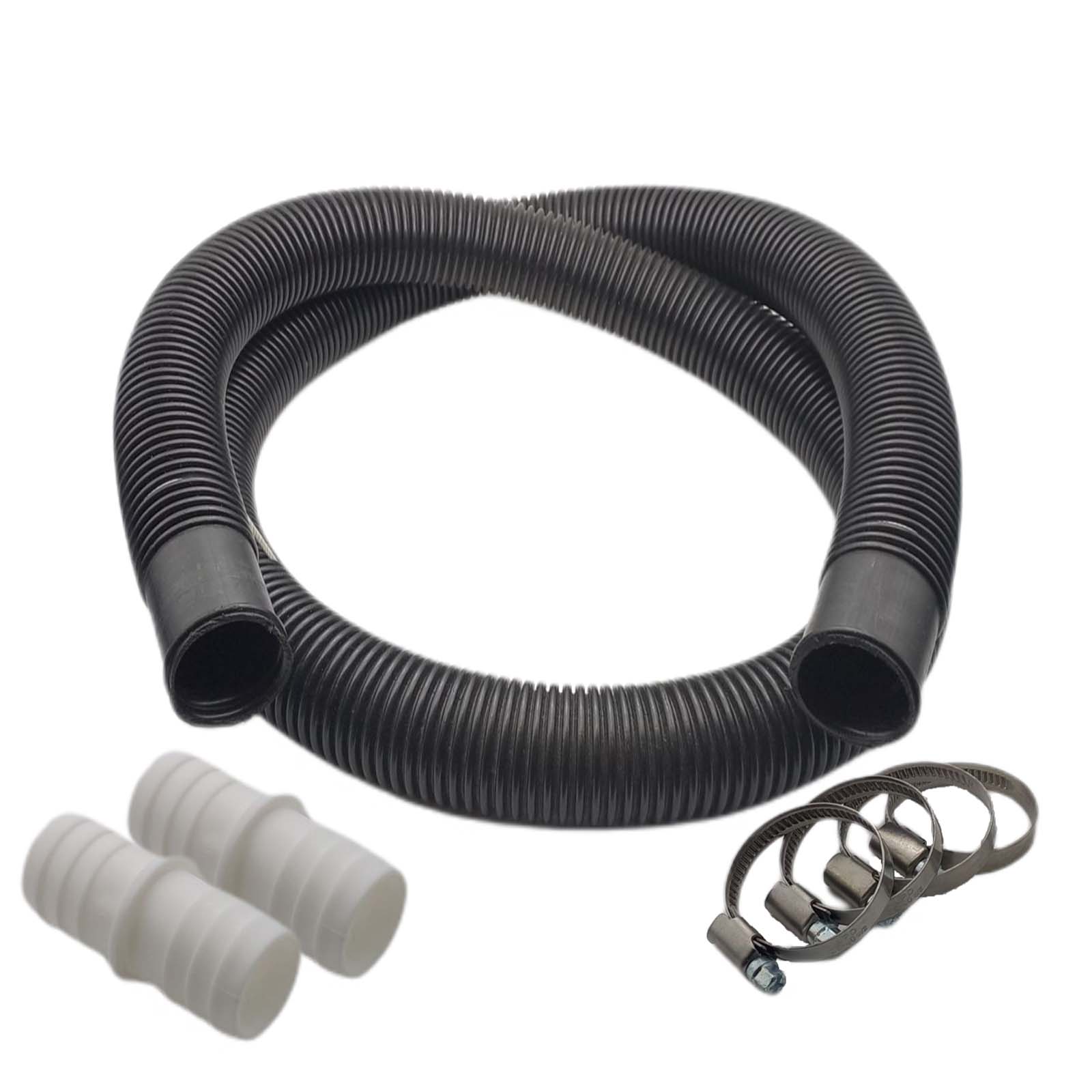 Poolschlauch Reparatur Set  schwarz Schwimmbad Pool Verlängerung 32 mm - 7-teilig
