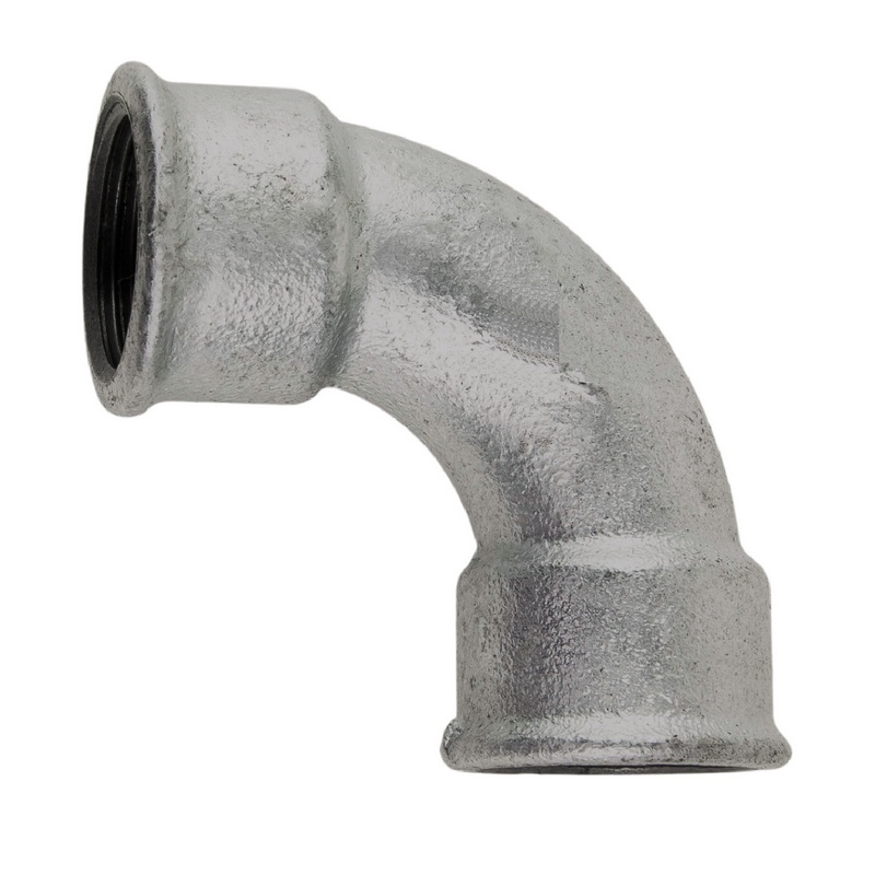3/8" Gusseisen Temperguss Fitting Nr. 2 Bogen 90° Innengewinde IG DVGW PN 25 bar
