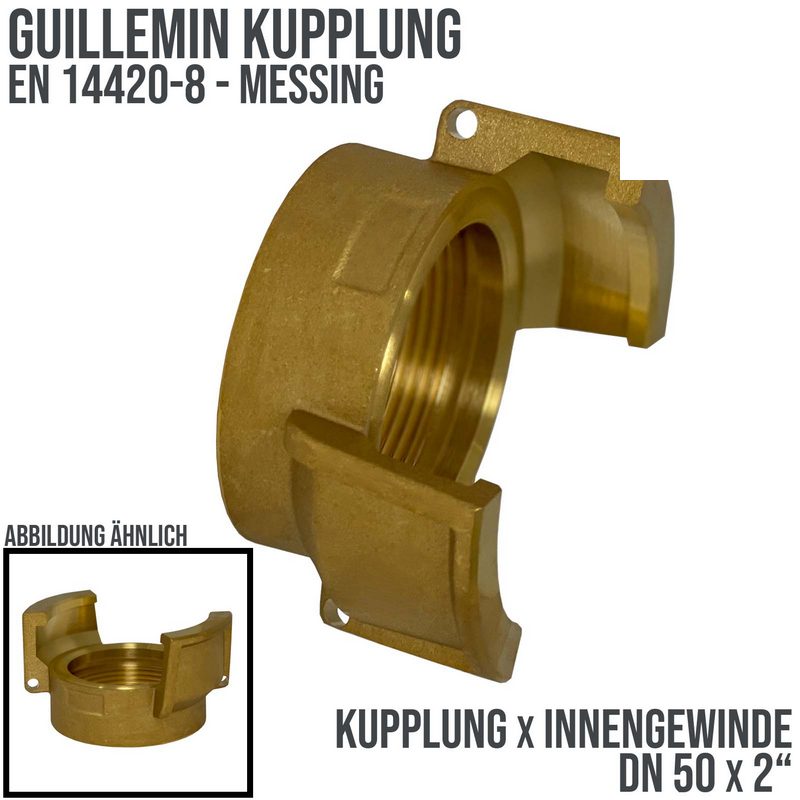 DN 50 Guillemin Kupplung BSPP Innengewinde IG 2" Messing - PN 16 bar