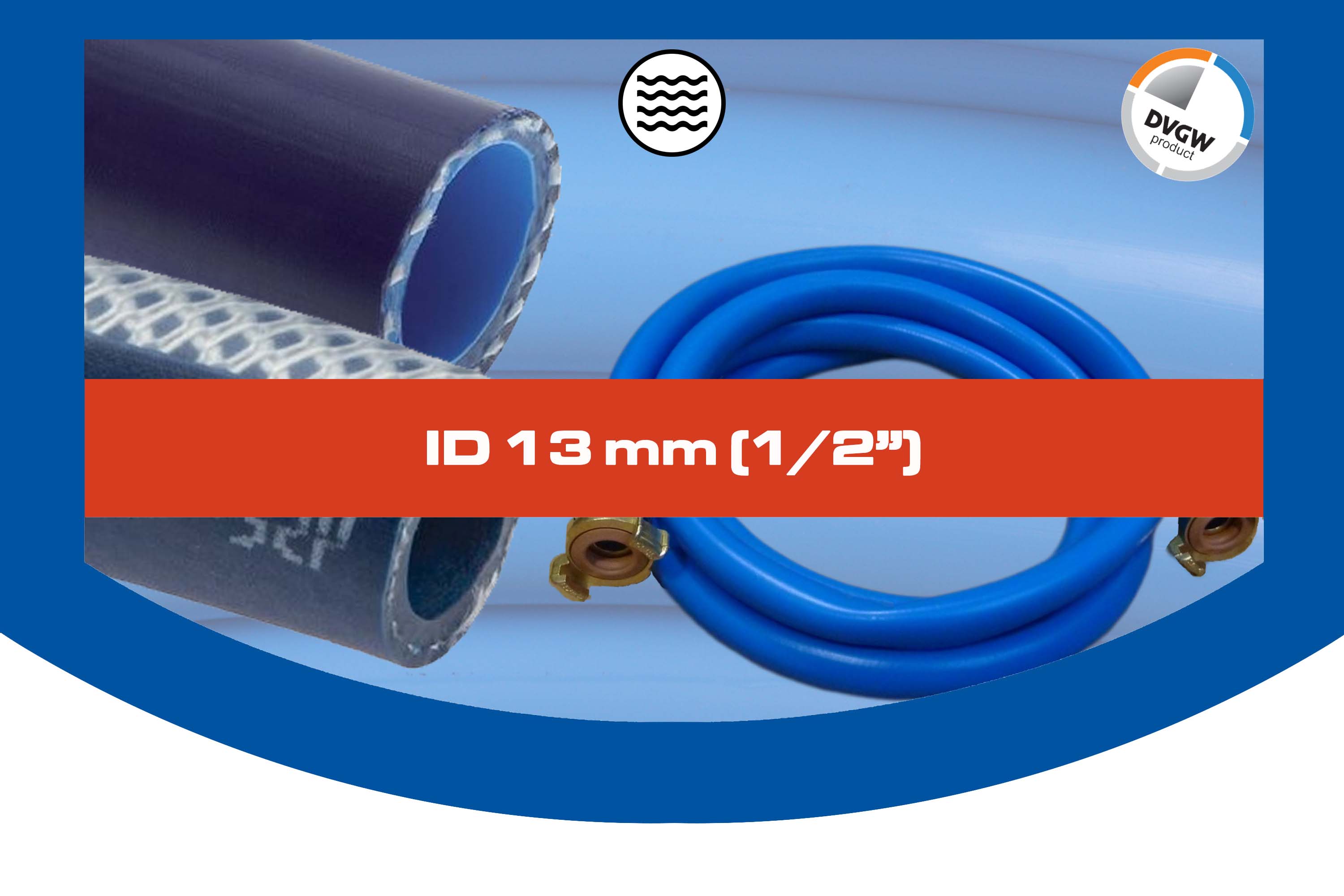 ID 13 mm (1/2") ID 13 mm (1/2")