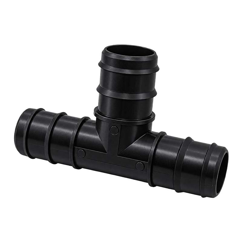 32 mm T-Stück PP Schlauch Tülle Stutzen Verbinder Pool Schlauch schwarz - PN 4 bar
