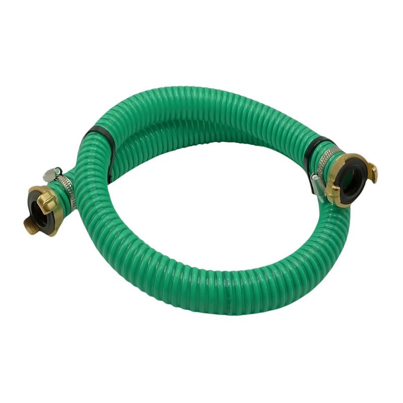 38 mm 1 1/2" Zoll Saug Garnitur Verlängerung Schnellanschluss GEKA kompatibel grün - 20 m