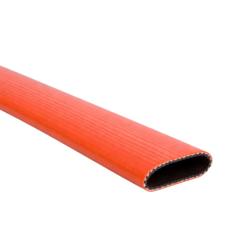 102 mm PVC Flach Schlauch schwer high duty Wasser Abwasser rot PN 10 bar - 50m