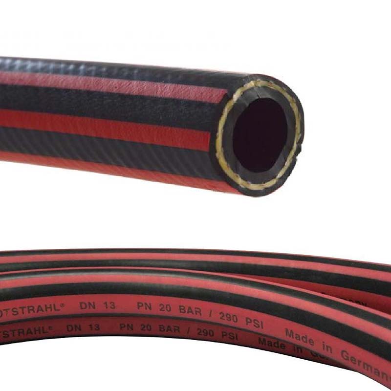 13 mm 1/2" Zoll Hochleistungs Gummi Wasser Schlauch EPDM - CONTI TRIX ROTSTRAHL® PN 20 bar - 40 m Rolle