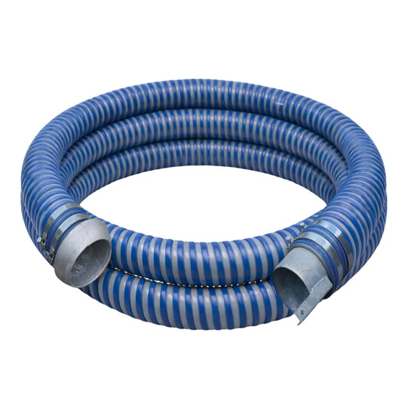 152 mm PVC Saug Druck Gülle Schlamm Schlauch Kardan DN 159 V-Teil Endstück - 4 m