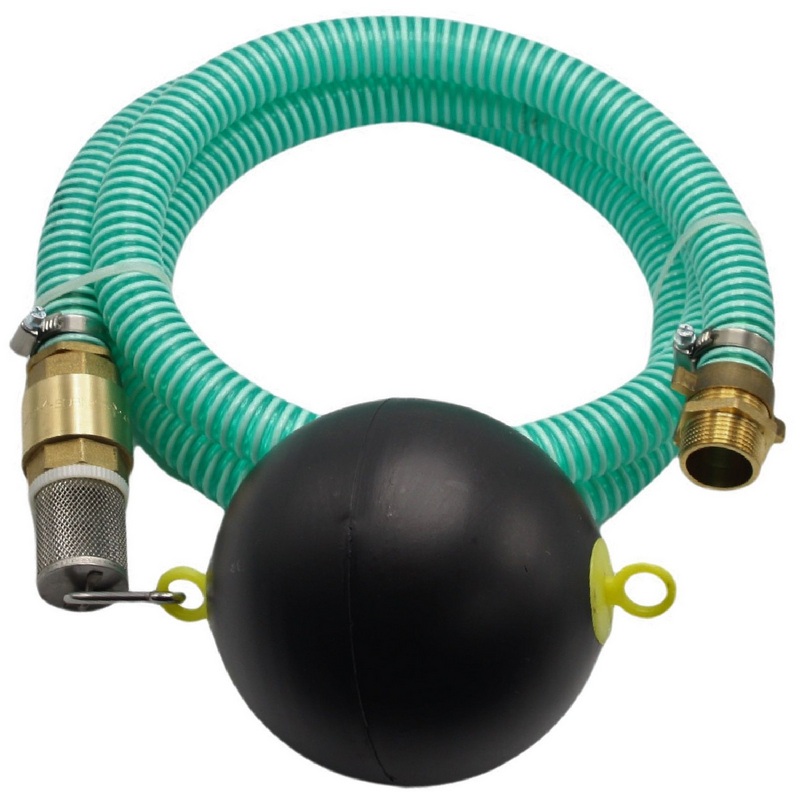 19 mm 3/4" Zoll Ansaug Saug Schlauch Pumpen Garnitur schwimmende Entnahme grün - 4 m