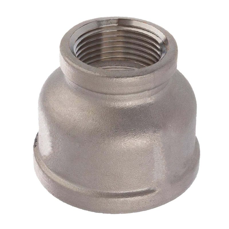 3/8" Edelstahl Fitting V4A AISI 316 Nr. 240 - Reduziermuffe Innen x Innengewinde IG - 3/8 "x 1/4" - PN 16 bar