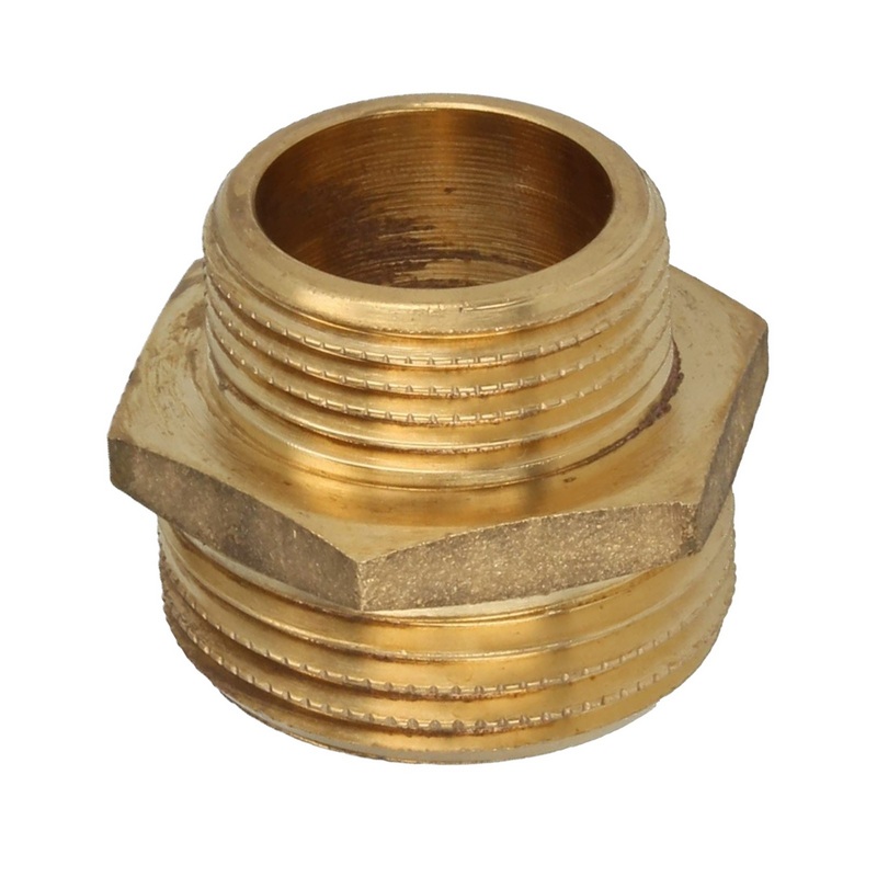4" x 3" Doppel Nippel Nr. 245 Reduktion Aussen x Aussengewinde AG Messing Fittings PN 10 bar
