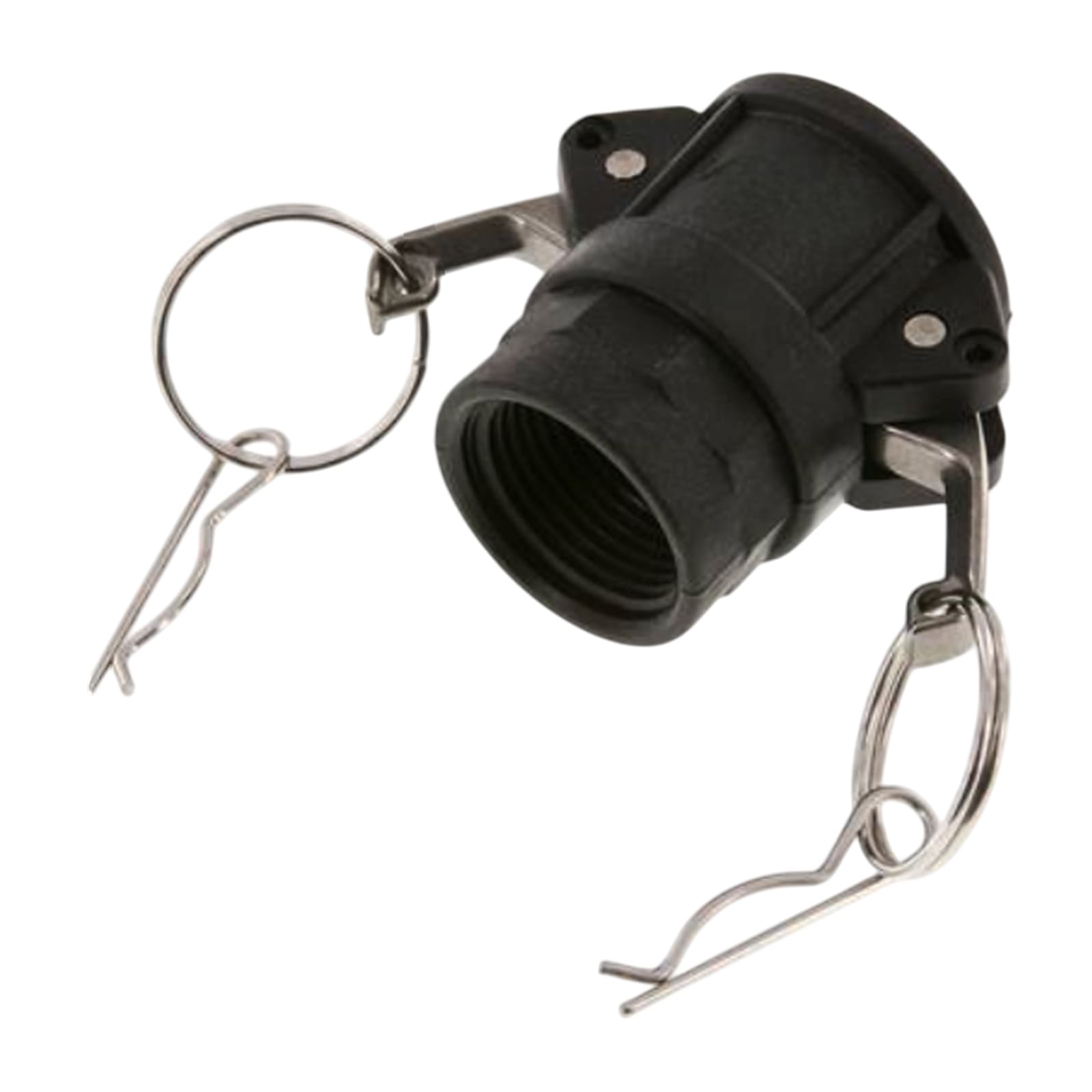 Kamlock Typ D - Mutterteil Polypropylen PP mit Innengewinde (IG) für Stecker 119,5 mm - 4" Zoll DN100 - PN 5 bar