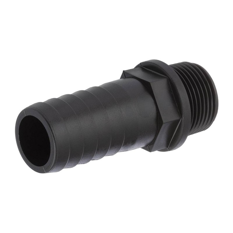 25 mm x 3/4 " PP Gewinde Fitting Schlauch Tülle Stutzen Außengewinde AG - PN 6 bar