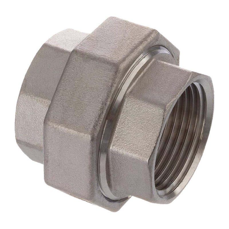 3/8" Edelstahl Fitting V4A AISI 316 Nr. 340 - Verschraubung Innengewinde IG konisch dichtend - PN 16 bar