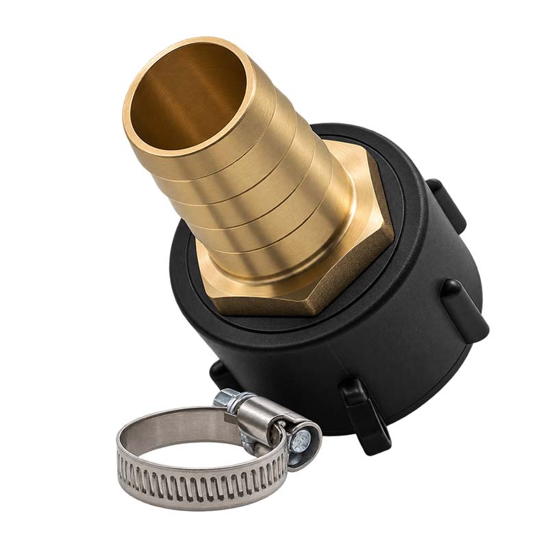 S60 x 6 IBC Adapter auf MS-Tülle 2" Zoll 50 mm Container Tank Zubehör