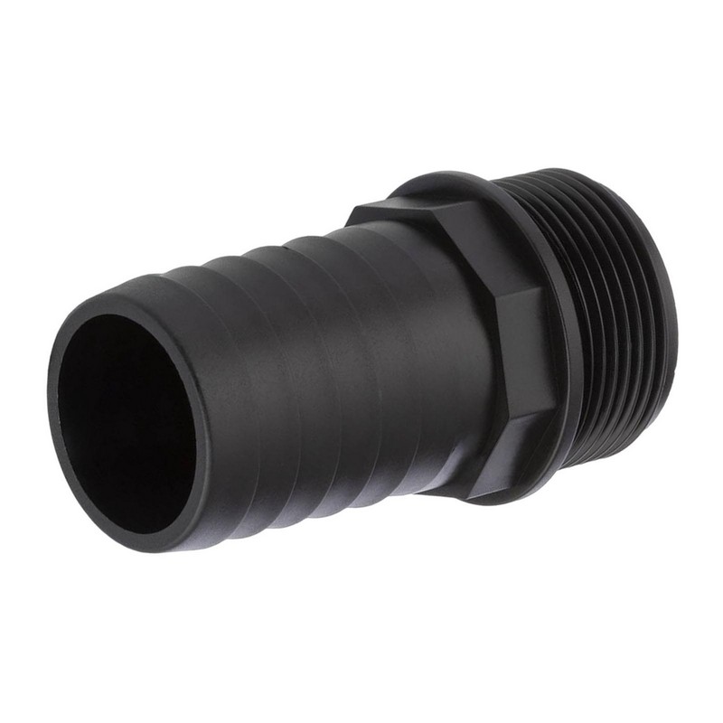 40 mm x 1 1/4 " PP Gewinde Fitting Schlauch Tülle Stutzen Außengewinde AG - PN 6 bar