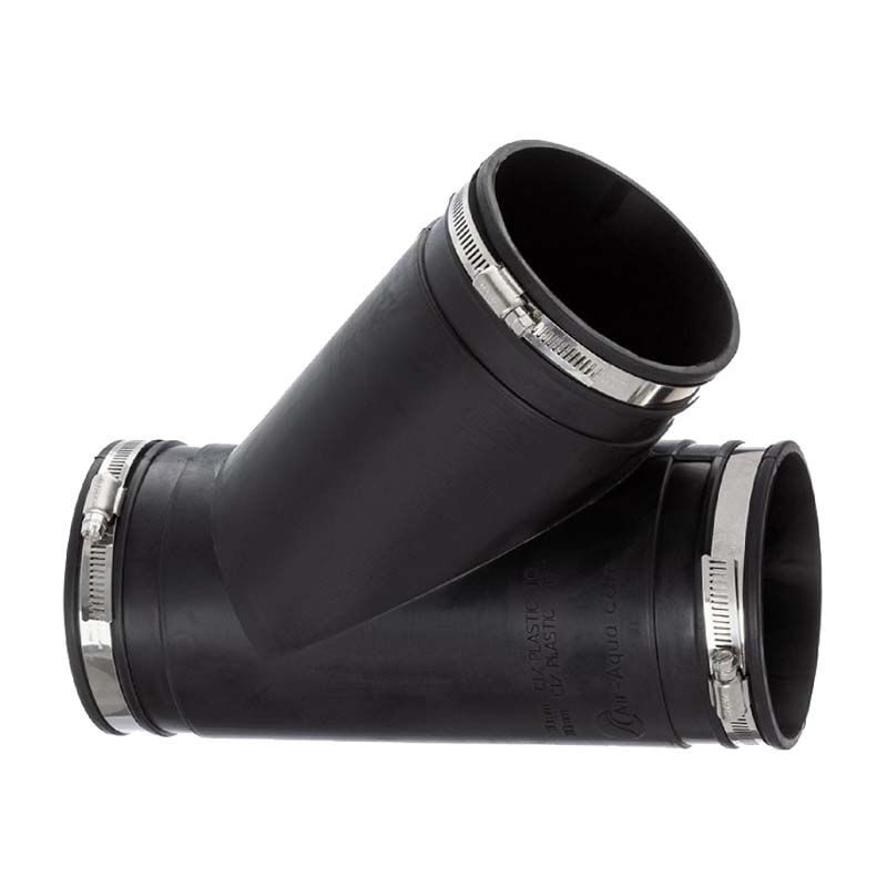 160 mm NBR Flex Fitting T-Stück 45° Verbinder Reparatur (Klemmbereich 150 - 162 mm)