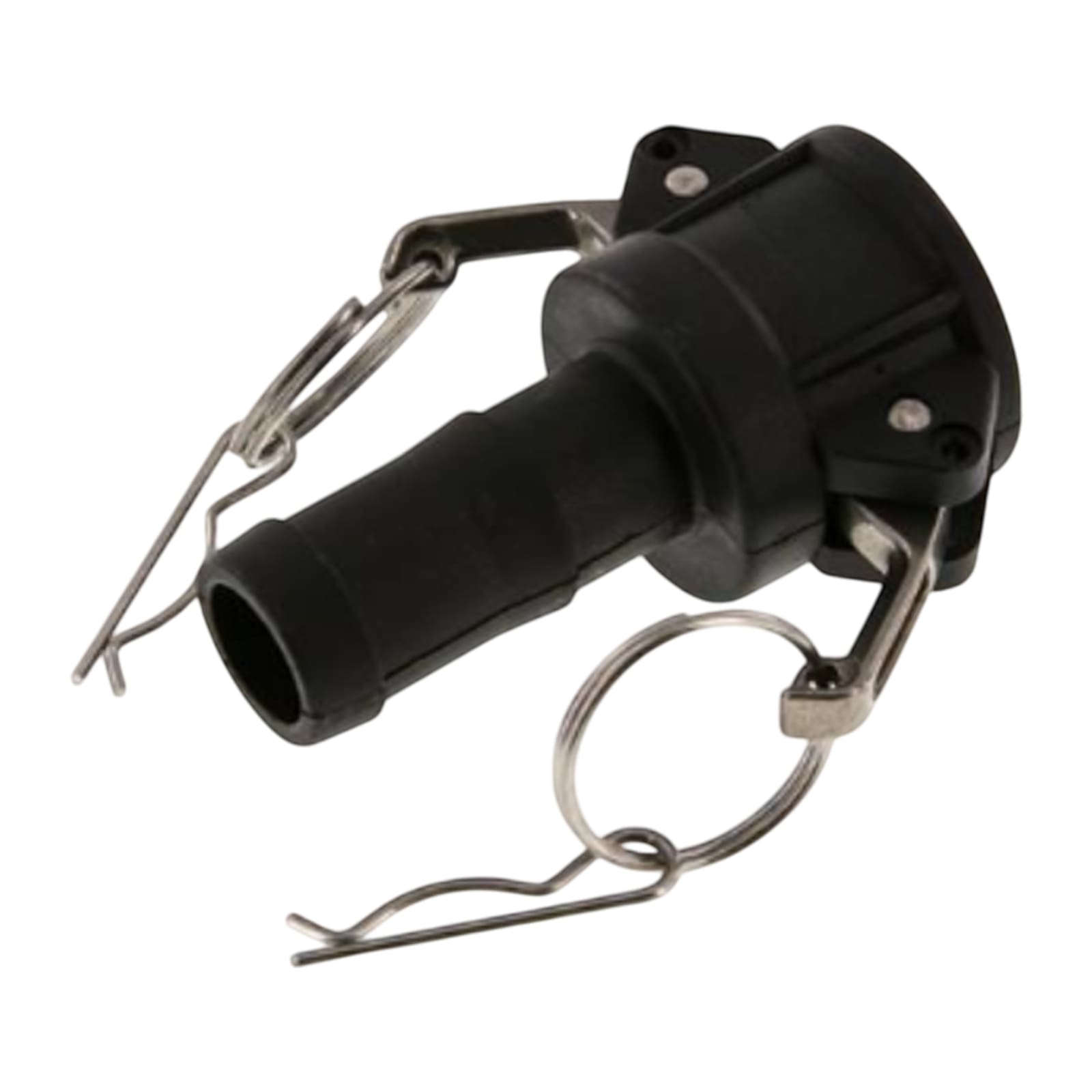 Kamlock Typ E - Vaterteil PP - 119,5 mm Stecker  -> Tülle 103 mm 4" Zoll DN100 - PN 5 bar