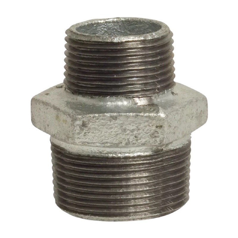 1/2" x 1/4" Gusseisen Temperguss Reduziernippel Nr. 245 Außen x Außengewinde AG DVGW PN 25 bar