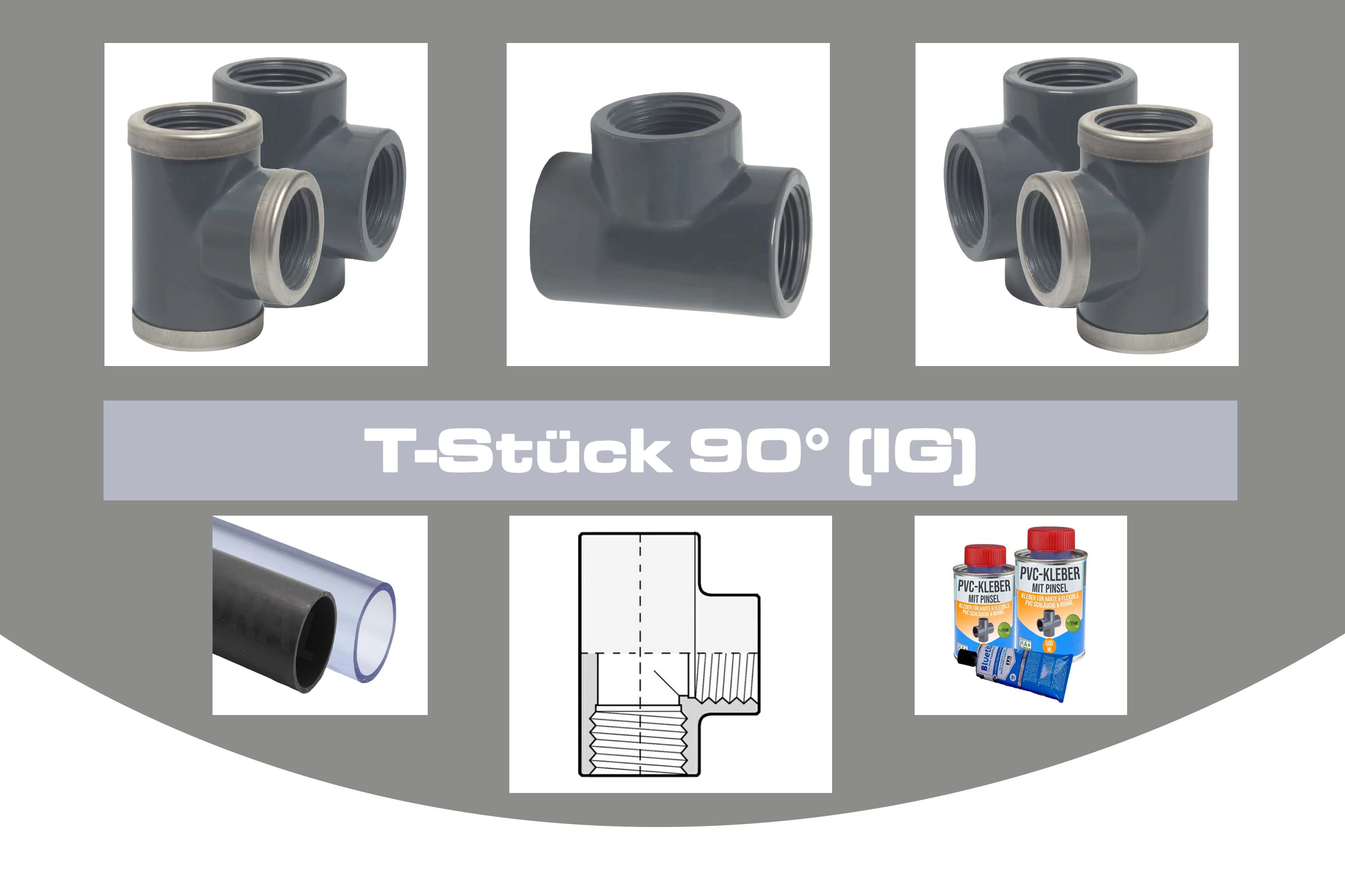 T-Stück 90° (IG)