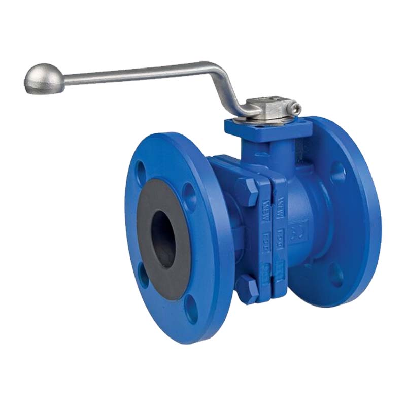DN 100 Flansch Kugelhahn 2-teilig Gussgehäuse Kugel Messing DVGW Gas - PN 40 bar