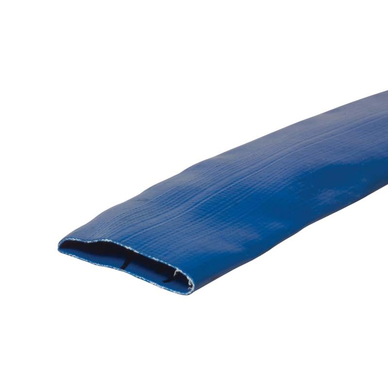 32 mm PVC Flach Schlauch Wasser Entleerung leicht light duty blau PN3 bar - 15 m