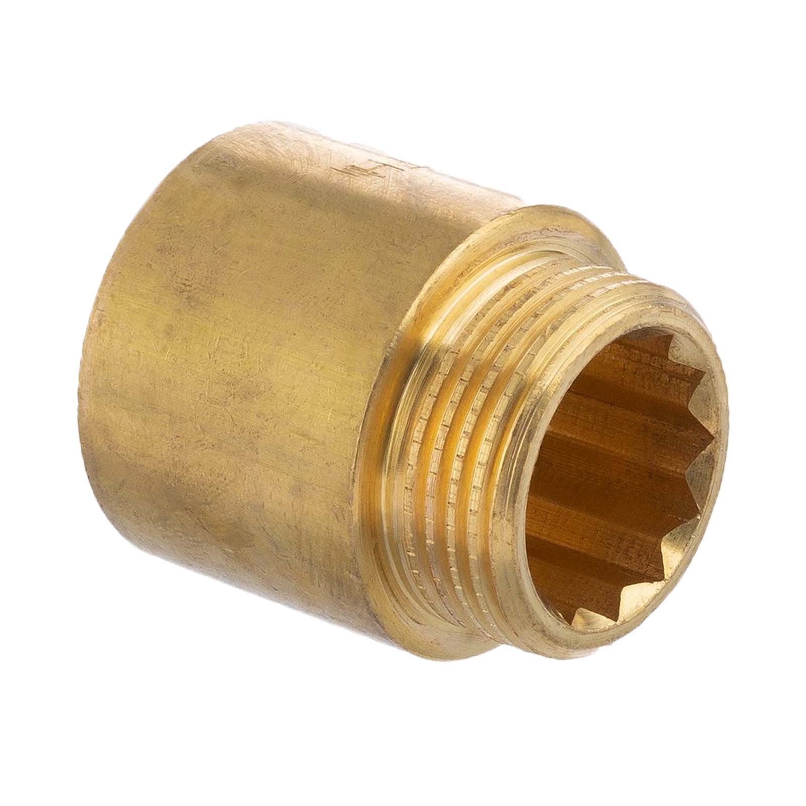 1/2" Hahnverlängerung 100 mm Außen x Innengewinde AG x IG Messing Fittings PN 30 bar