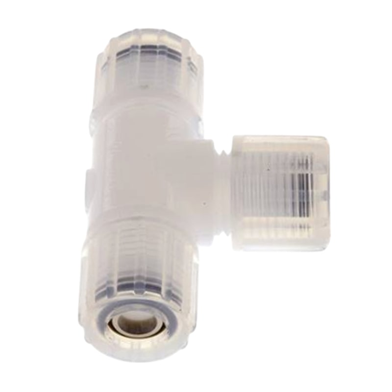 10 x 8 mm T-Stück 90° Kupplung PFA Verschraubung Verbinder PA PP Schlauch FDA - PN 10 bar