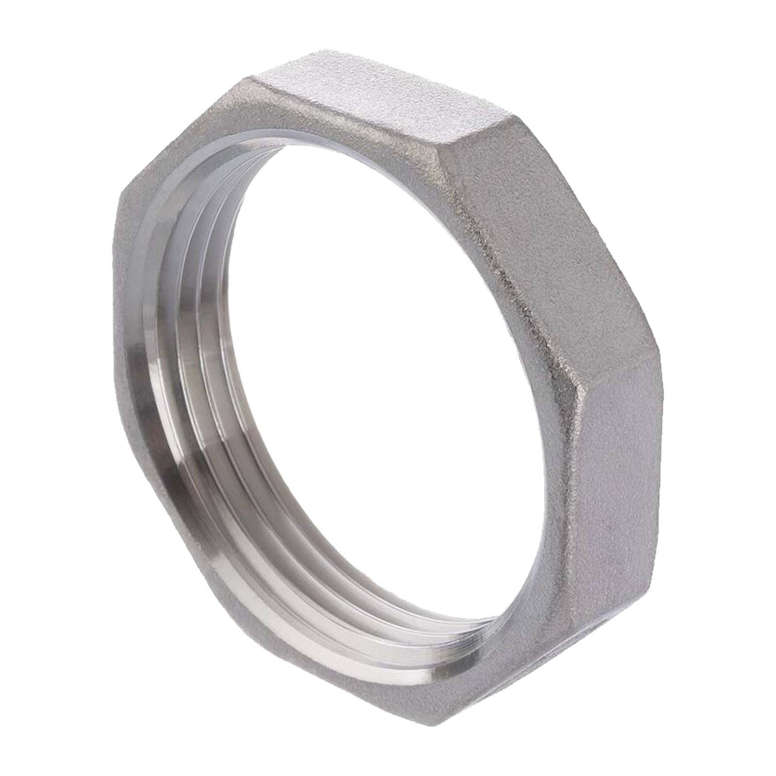 2" Edelstahl Fitting V4A AISI 316 Sechskant Mutter Innengewinde IG - PN 16 bar