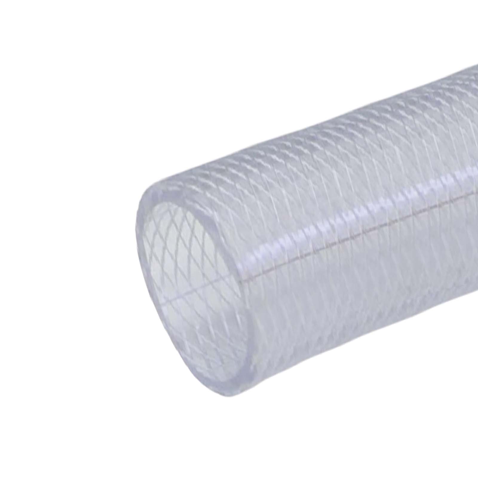 6,3 x 12,3 mm Silikon Silicon Schlauch Gewebe transparent lebensmittelecht FDA PN 20 bar