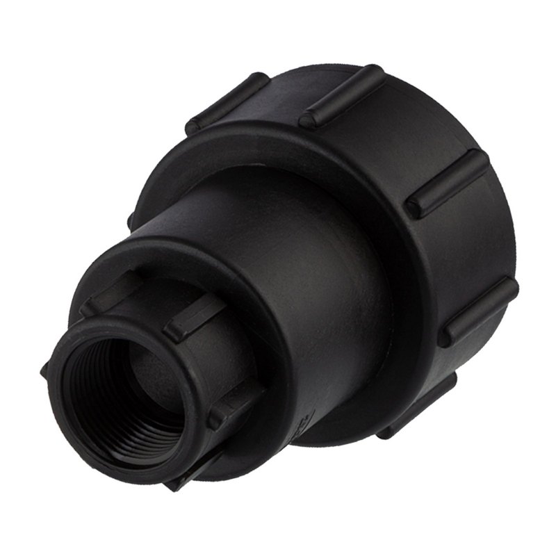 S60 x 6 IBC Adapter drehbares Innengewinde IG 1" Container Fass Tank Zubehör PN10 bar
