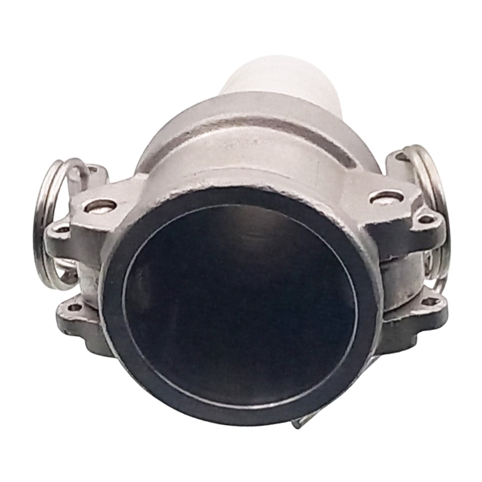 Kamlock Typ C - Mutterteil (91,5 mm) Edelstahl V2A (AISI 316) -> gerillter Stutzen DN 75 mm PFA beschichtet - PN 25 bar