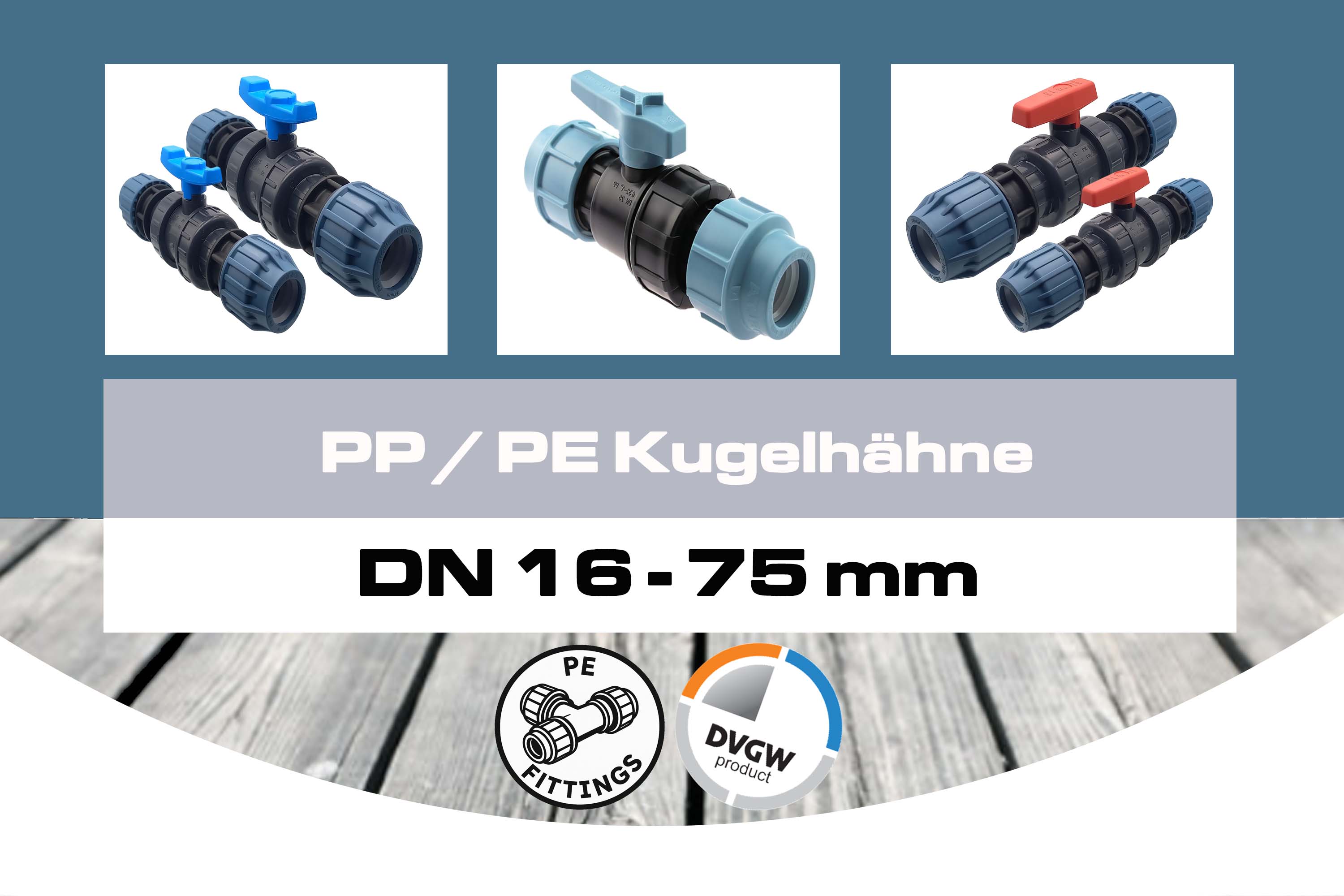 PE / PP Kugelhähne
