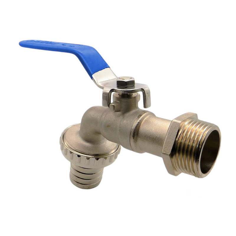 1" Edelstahl AISI 316 Auslauf Kugel Wasser Hahn Ventil Aussengewinde Tülle 25 mm - PN 10 bar