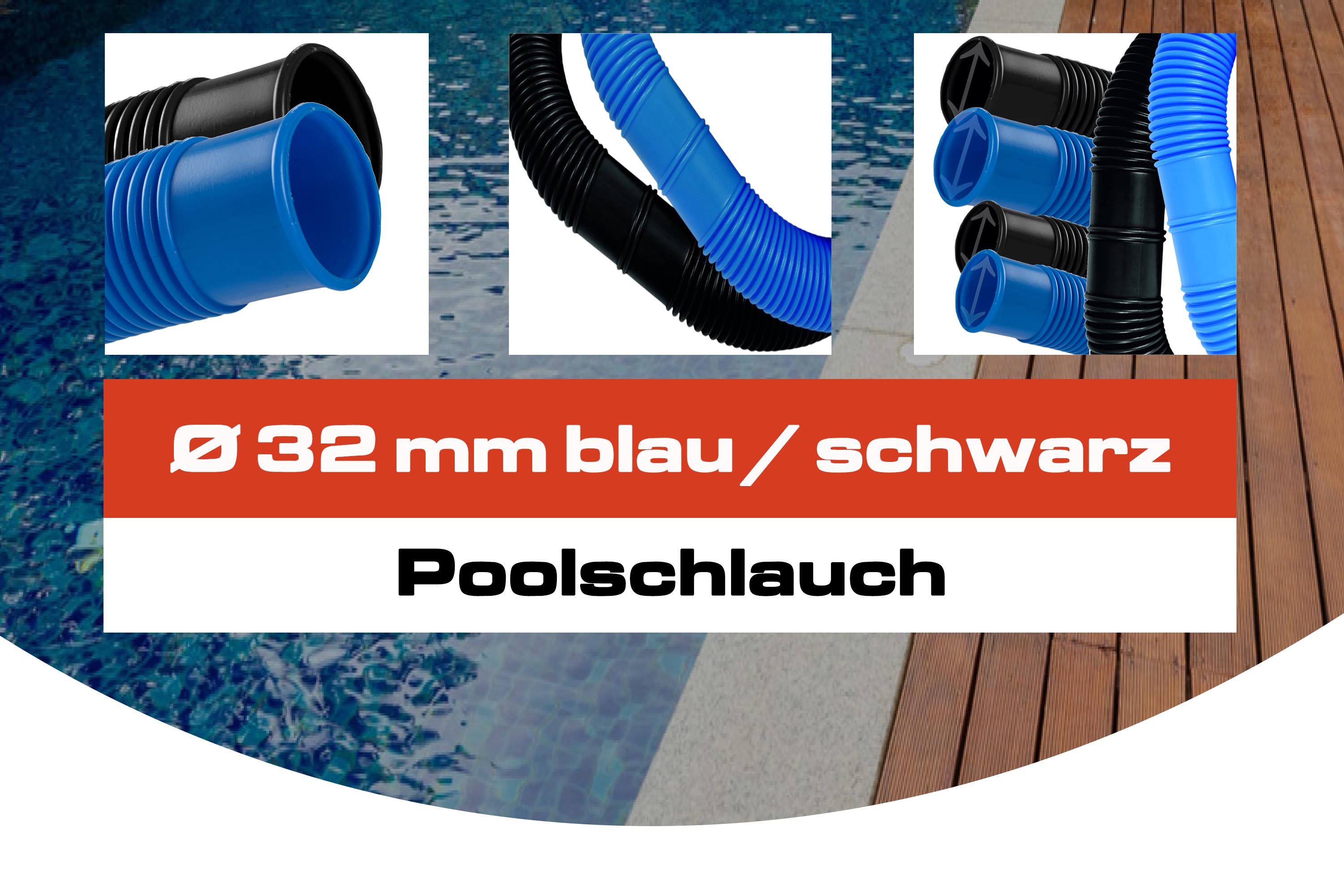 Ø 32 mm blau / schwarz