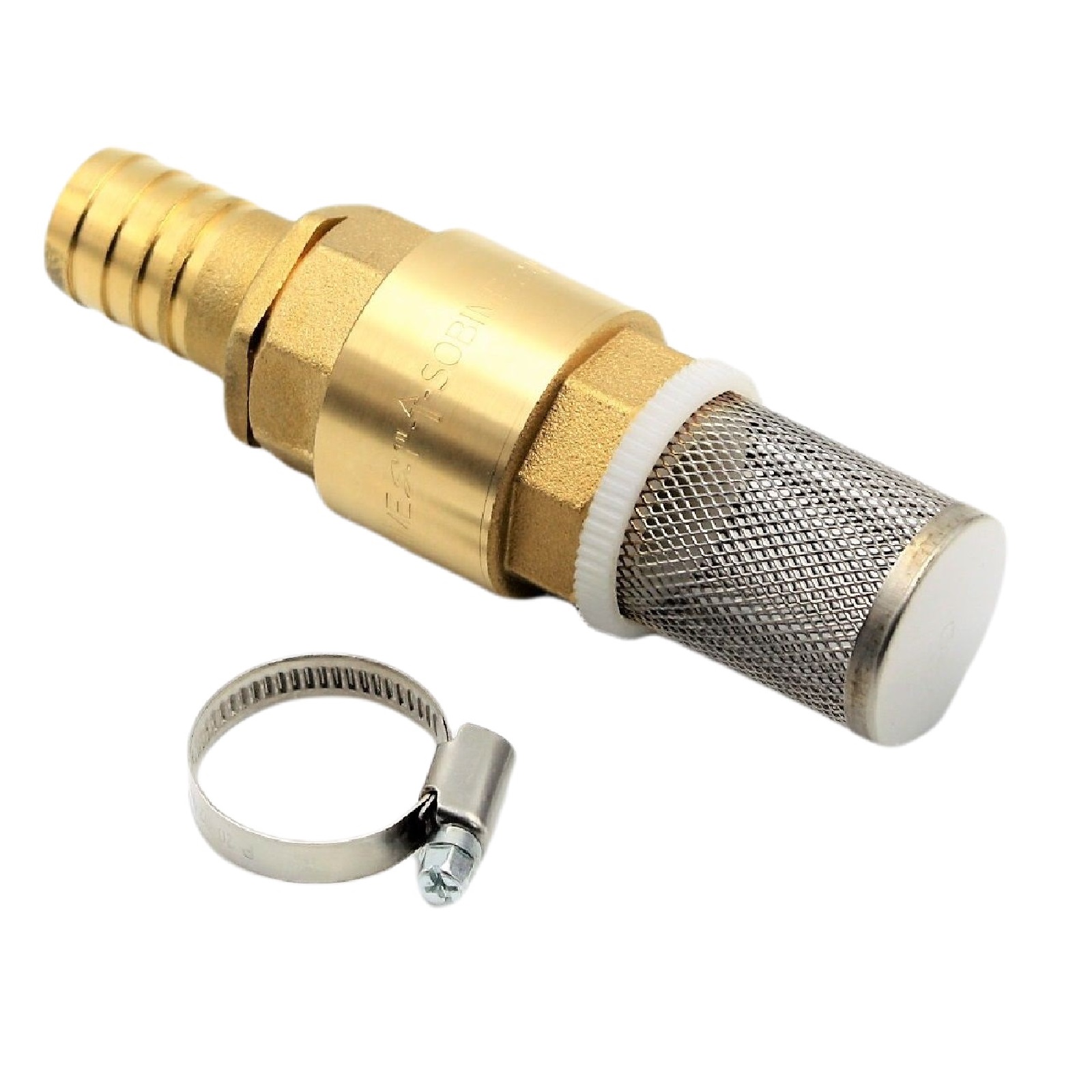 2" Zoll Fuß Rückschlag Ventil Saugkorb mit 50 mm Schlauchtülle Messing