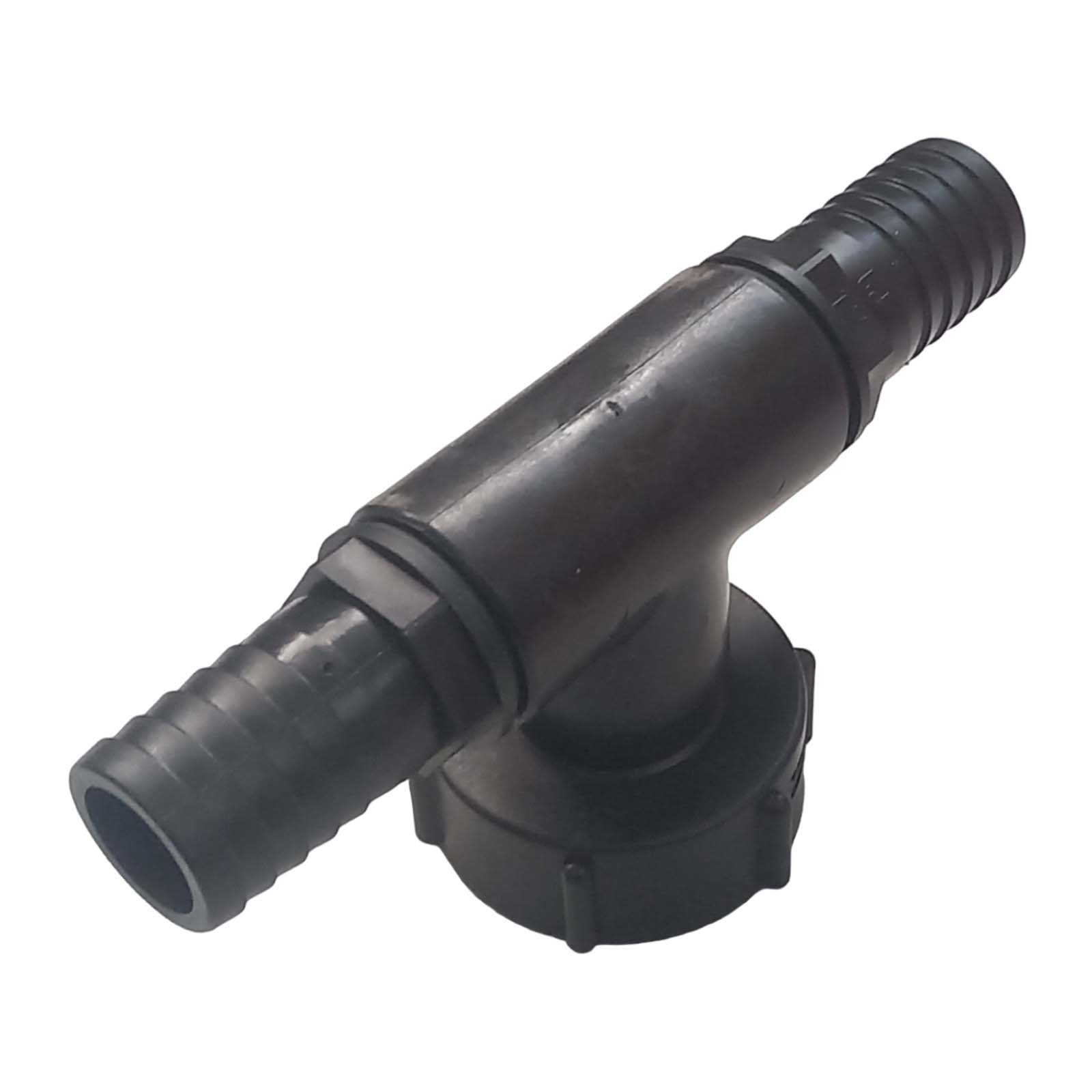 S60 x 6 IBC T-Stück Adapter 2-fach Tülle Stutzen 1 1/2" (38 mm) Container Fass Tank Zubehör PN 10 bar